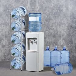 5 Tier Water Jug Rack Heavy Duty 5 Gallon Jug Stand Organizer for 10 Bottles