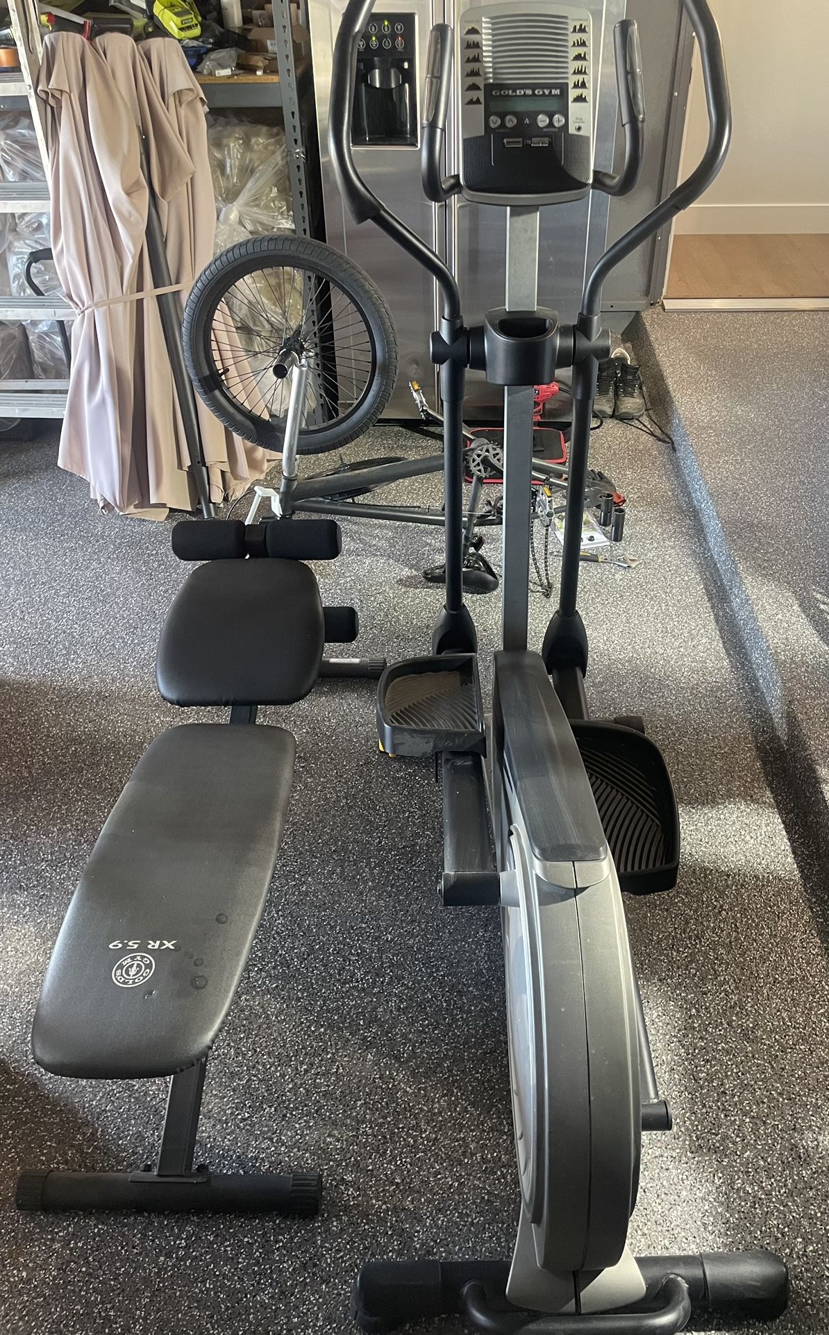 Golds Gym Elliptical And Workout Bench 