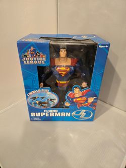 Vintage 2003 Fusion Toys Dc Justice League Flying Superman Action Figure