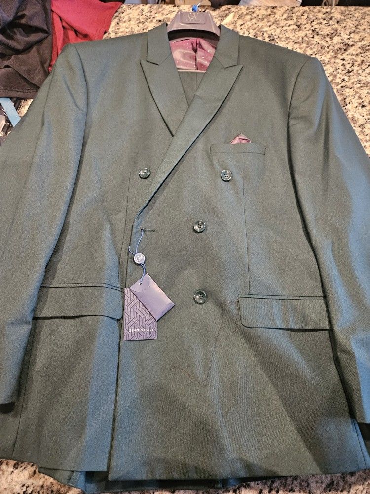 Mens 2(two) Piece Slim Fit Suit 52R 46W