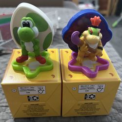 New McDonald’s Yoshi or Bowser Jr Super Mario Galaxy Happy Meal Toys