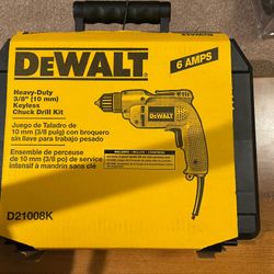 Dewalt Electric Drill, Model D21008K - New