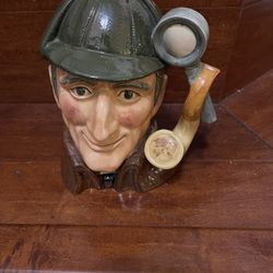 ROYAL DOULTON LARGE THE SLEUTH D6631 TOBY MUG 1972 ENGLAND 8"