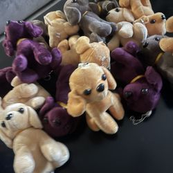 16 Puppy Plushies $2 each Or $25 For All 