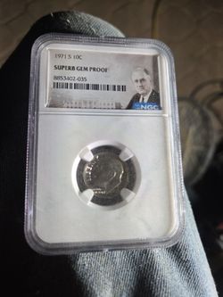 1971-S Roosevelt Dime NGC Superb Gem Proof