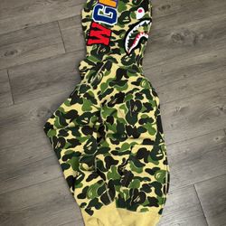 Bape Camo Shark Full Zip Hoodie 