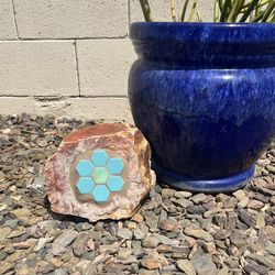 Outdoor Rock Flower Art