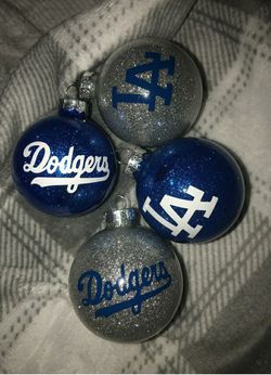 Custom Dodgers Ornaments