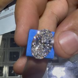 Oval lab cvd diamond 8.01 ct f vs1 