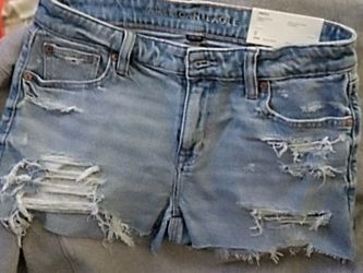 NEW American Eagle Distressed Stretch Shorts Size 0 / 25W