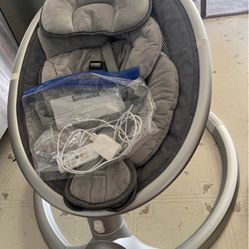 BabyBond Baby Swings for Infants with 10 Preset Nursery Rhyme, 5 Point Harness Belt, 5 Speeds and Re