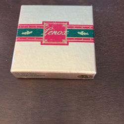 Vintage Lenox China Christmas Ornament - Caroler With Gold Trim In Original Box