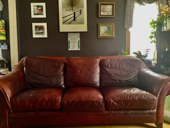Leather Sofa And Chair