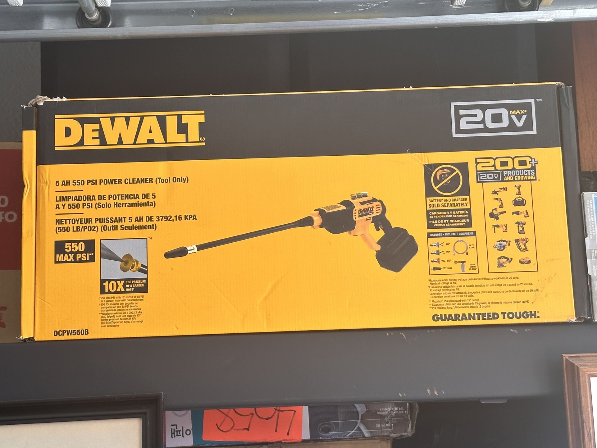 Dewalt 550psi Power Washer
