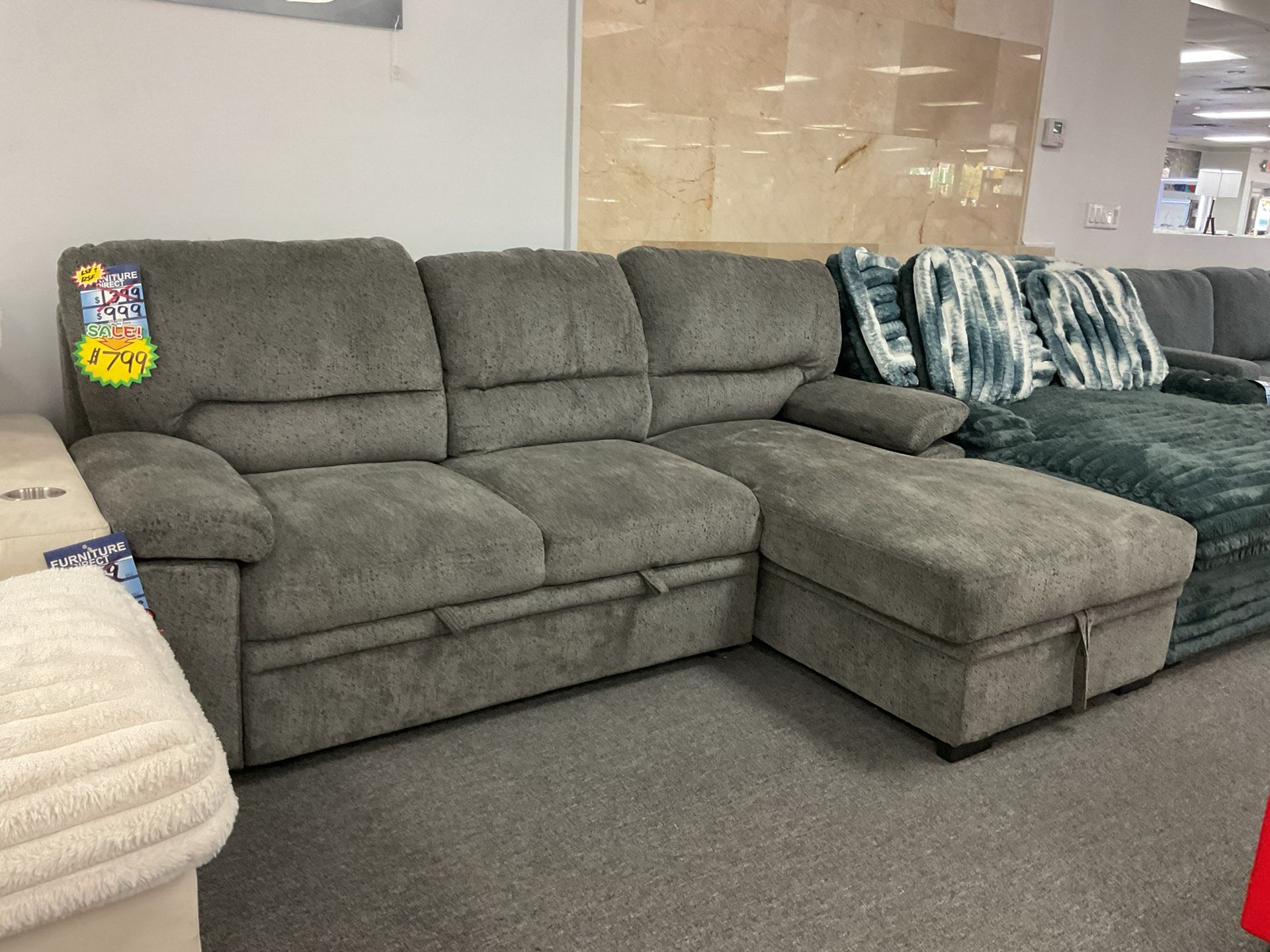 🎉BIG SALE NOW FURNITURE 💥 ELEGANT SLEEPER SOFA 40%OFF 🛍️🎊