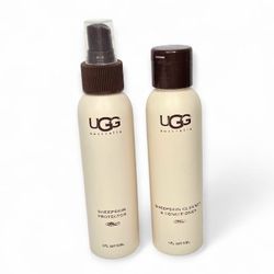 UGG Australia Sheepskin Shoe Boot Protector Cleaner And Conditioner Lot Set of 2