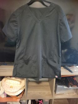 Solid Black Scrub Top 