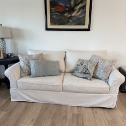 Pottery Barn Sofa - Slip cover / Down 