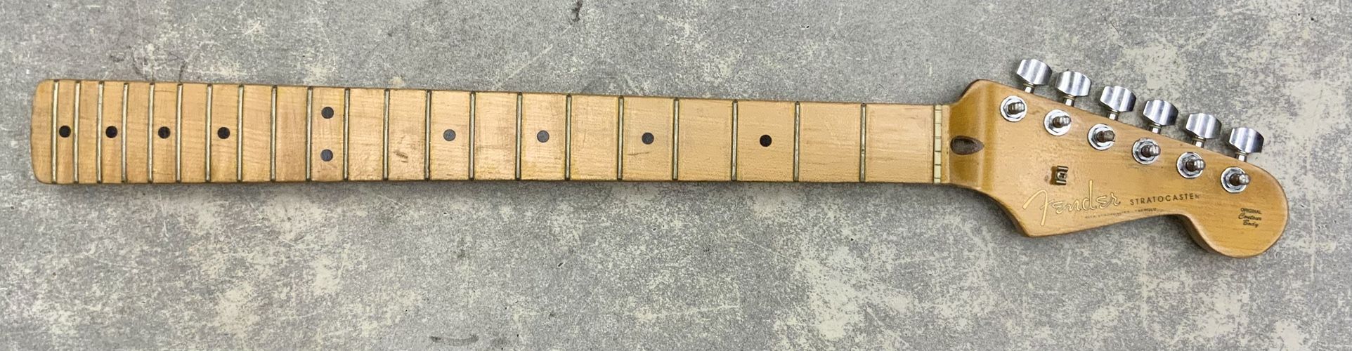 Genuine Fender Stratocaster Guitar Neck Headstock Original Countour Body Part Tuners Bridge Roasted Maple Wood Fingerboard Musical Instrument Music 