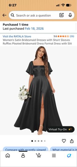Black Satin Dress