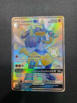 Lucario GX 2019 Pokemon Sun & Moon Hidden Fates #SV64/SV94 Rare Shiny