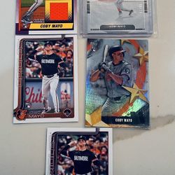 2024-2025 Coby Mayo Rookie Card Lot Relic Number Card /99 Foil Card Base Rc