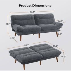 Futon  With Cover An Cushion Pads 
