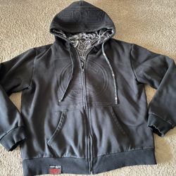 Sandcraft Motocross Blackwater Embossed & Lined Full Zip Hoodie 