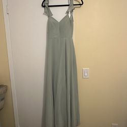 Azazie Bridesmaid Dress — Sage