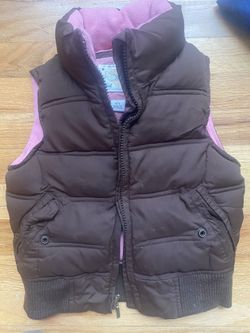 Gap brown puffer vest