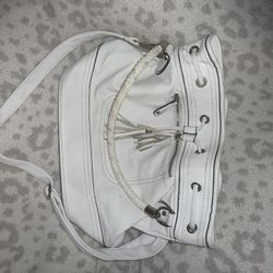 Beautiful, White Leather Purse