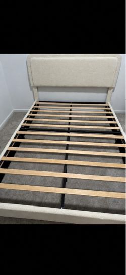 Cream Bed Frame (Queen)