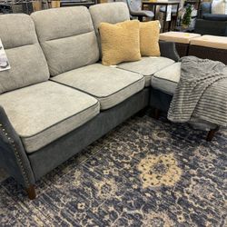 Sofa With Footstool New 