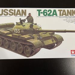 T-62A Tamiya Model Kit (1:35 Scale)