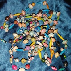 Handmade paper Necklaces. 