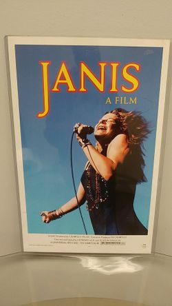 J a n i s film poster 11 by 17 and 1/2 in