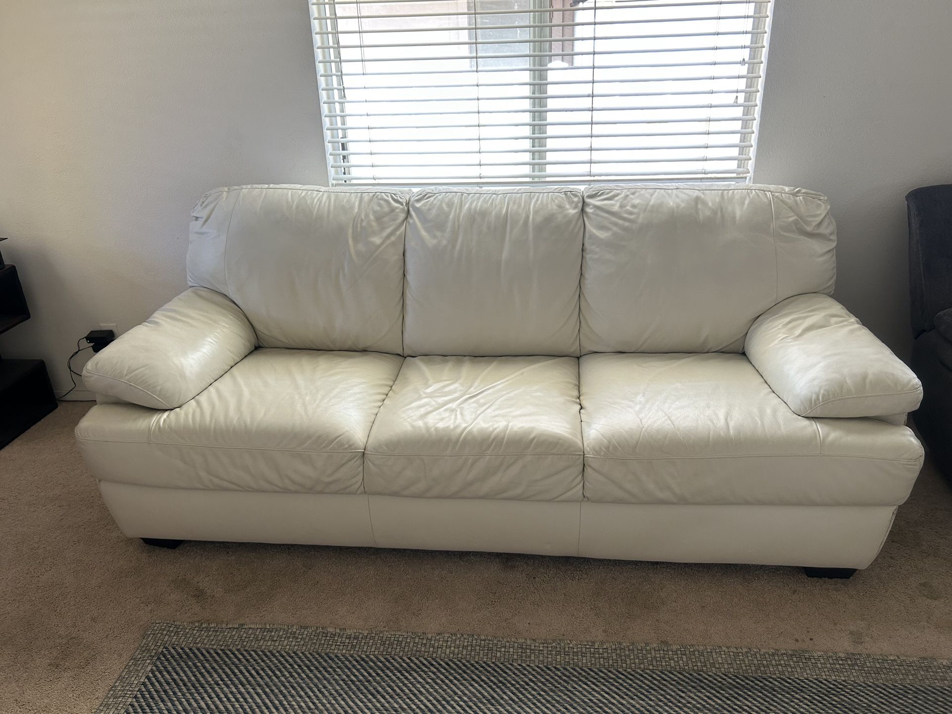 White Leather Couch