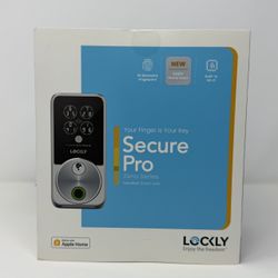 Lockly Secure Pro Zeno Smart Deadbolt - Apple Home Key, Fingerprint, WiFi (NEW)