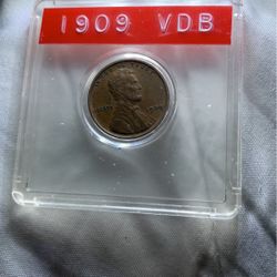 I Have A Genuine 1909  V D B. Penny ,  In Really Great Condition, And I Also Got. 3 1943 Steel Pennies ,   A ( S )    ( D ). And  ( P ). Mint. Mark 