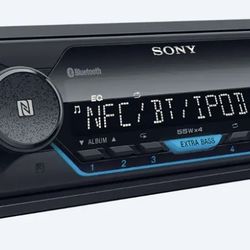 Sony DSXA-410BT Single Din Bluetooth Front USB AUX Car Stereo Digital Media RCVR