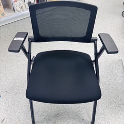 Open Box Folding Office Chair with Arms and Padded Seats BRY