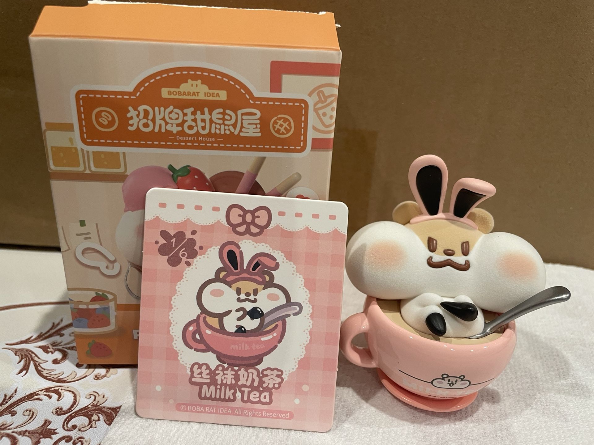 Bobarat Idea Dessert House Series Blind Box - Milk Tea Design