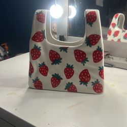 Strawberry ceramic bag