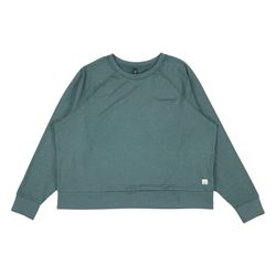 VUORI Long Sleeve Halo Crew Neck Large L Green Sweatshirt Pullover Womens VW241