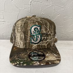 MLB New Era Seattle Mariners Realtree 9fifty A Frame SnapBack Hats 