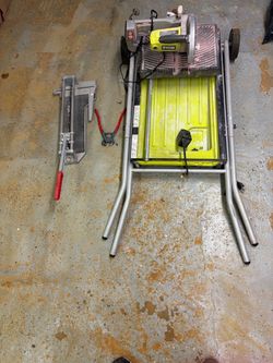 Tile saw and tile cutter