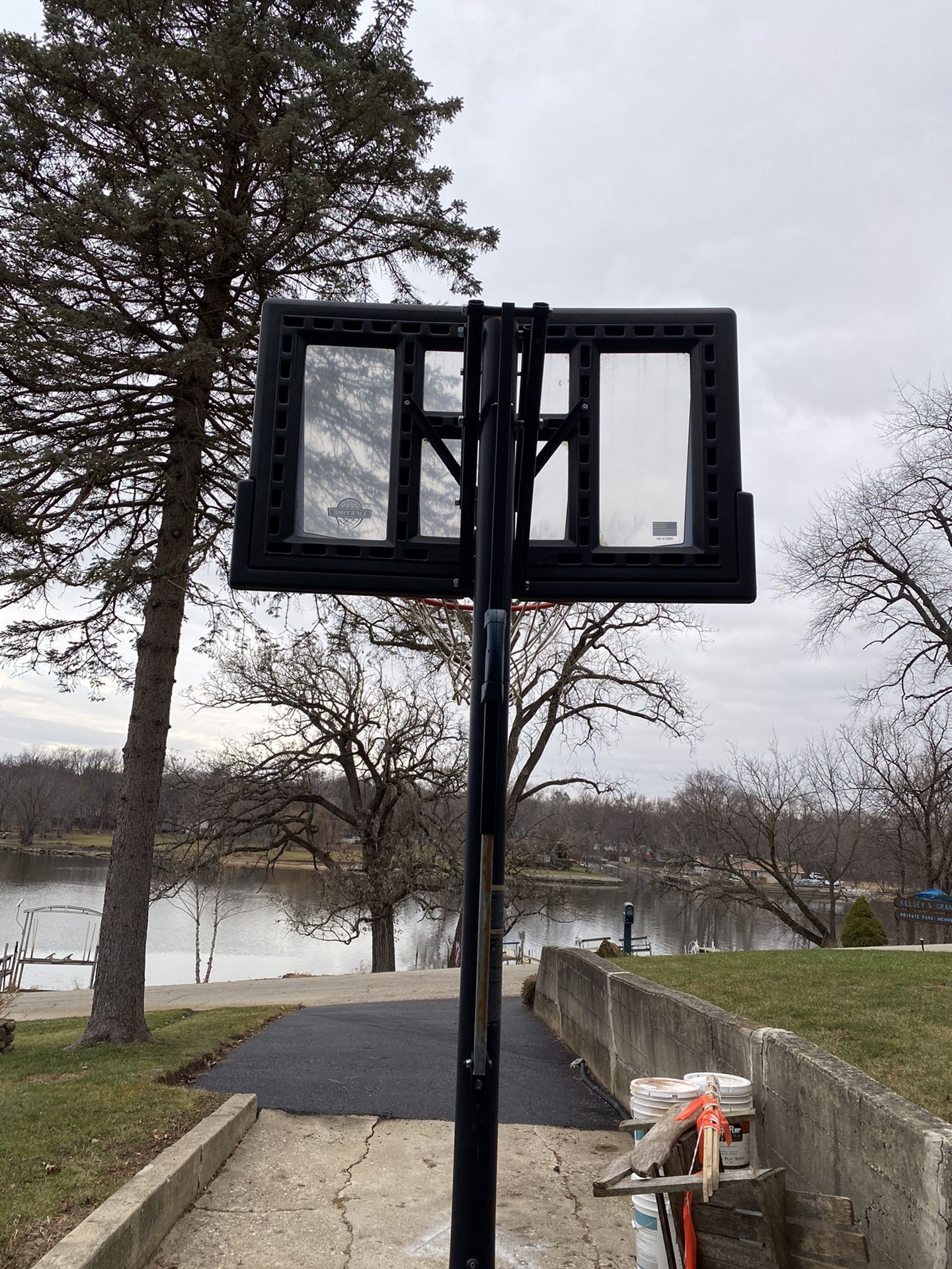 Basketball Hoop And Backboard