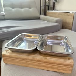 Large Cutting Board with 2 Slide Out Drawers.