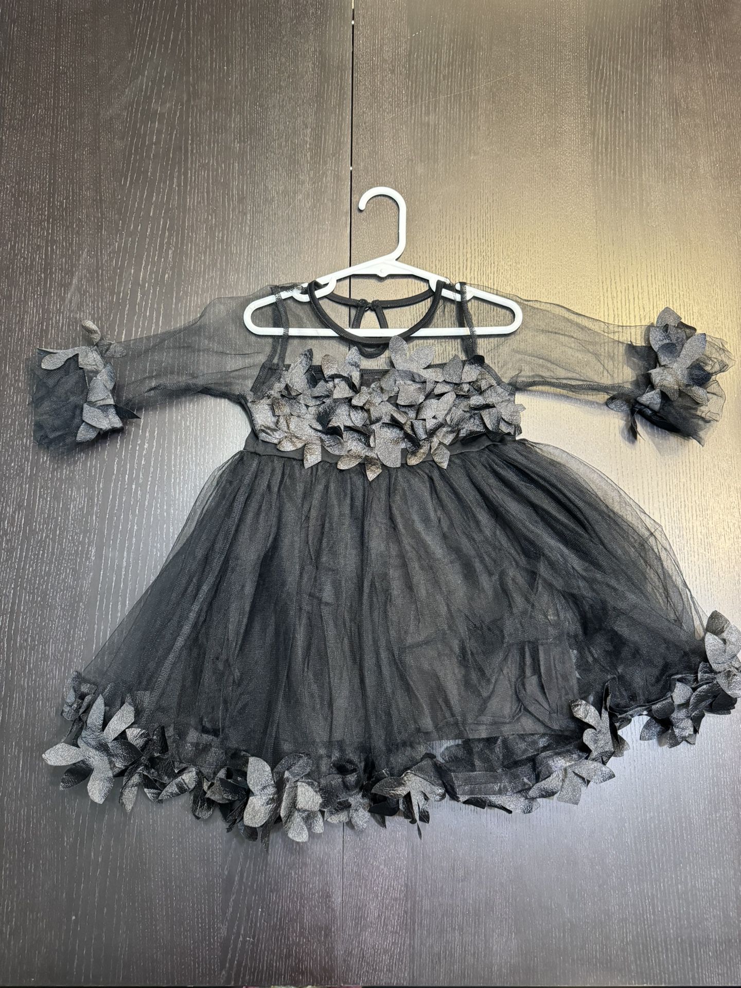 Little Girl, Dress, Size 3 Tea, Dress, Black Dress, Flower, Girl, Dress, Wedding Dress