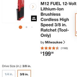 Milwaukee  3/8 Ratchet Tool